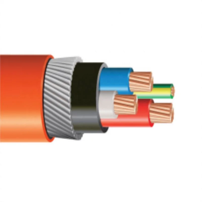 Fabricante China 600V Cable 3C+E 70mm2 de 95mm2 naranja cable circular