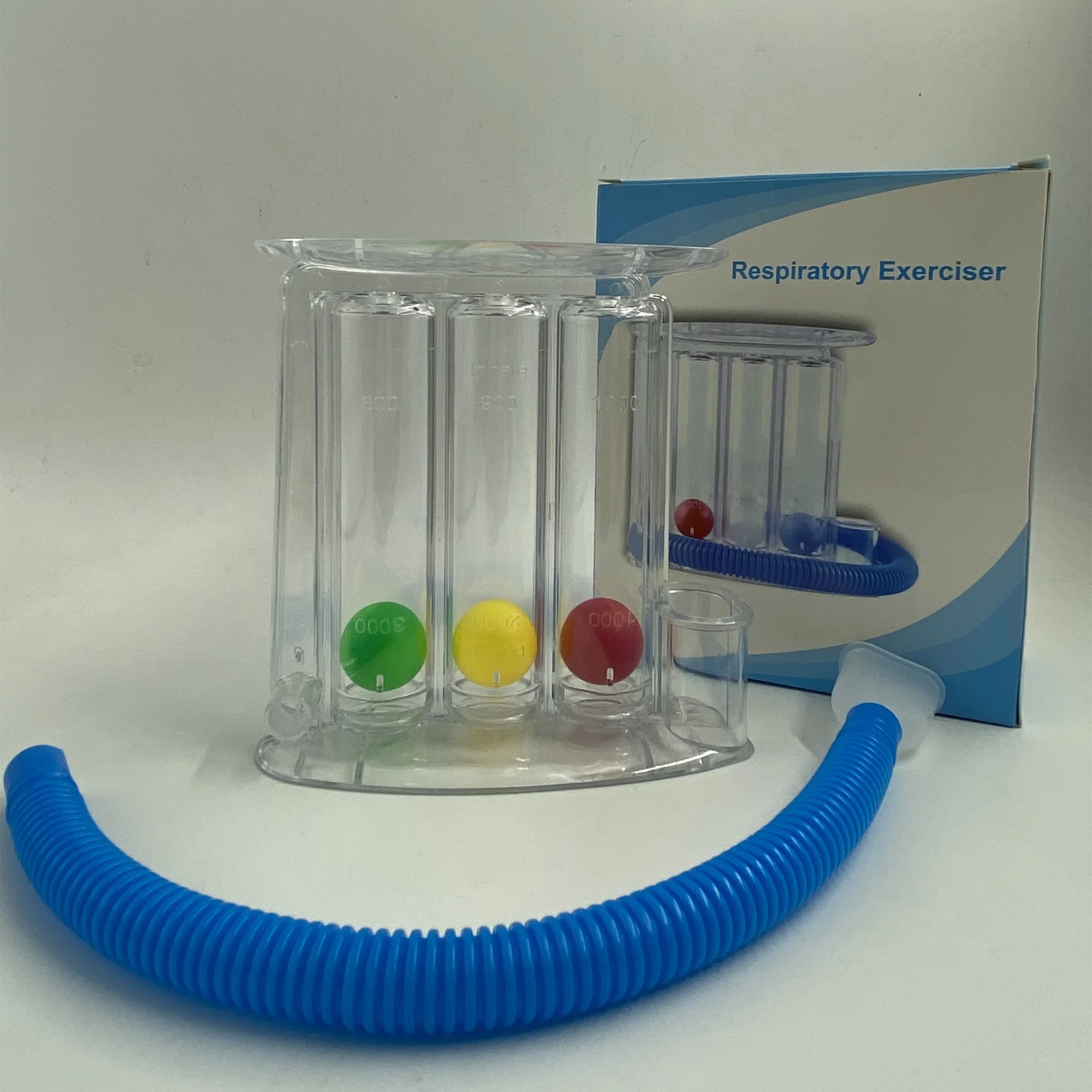 Оптом 3 Ball Transparent ABS Breathing Respiratory Exerciser for Lung Здоровья