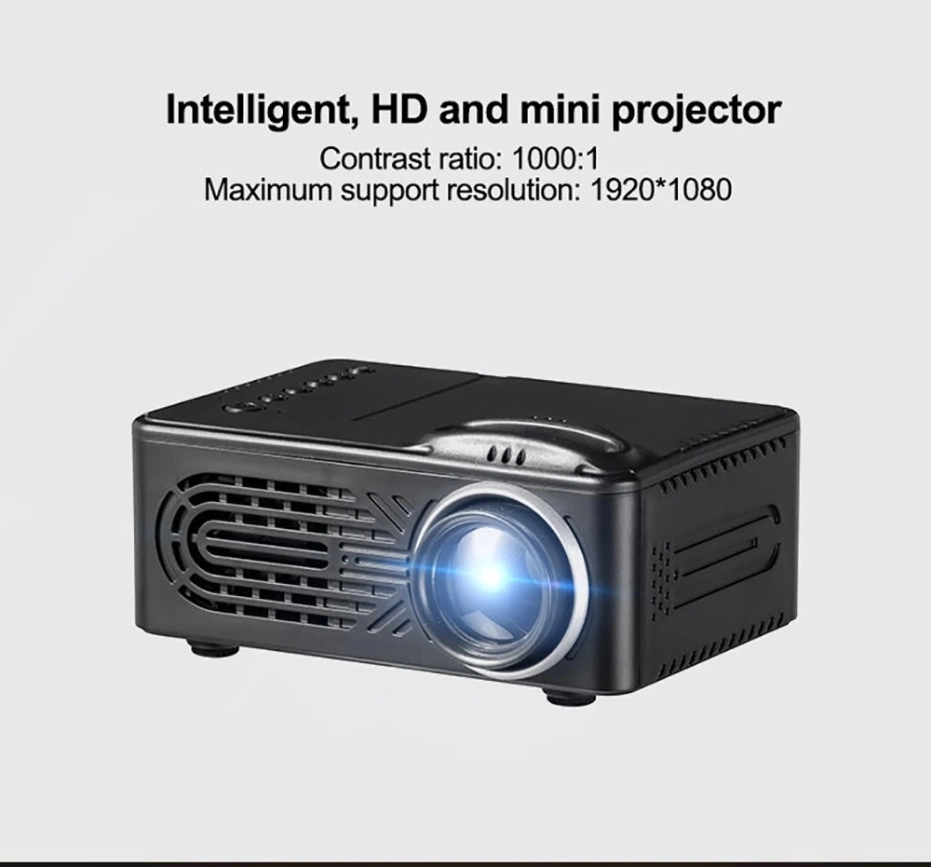 Mini proyector portátil 1080P HD LED de regalo de la máquina