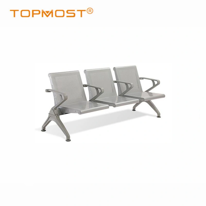 Professional and Durable Public Place Comfortable Metal 3-Seater Waiting Chair