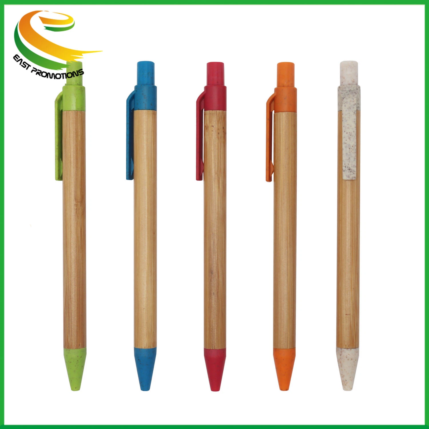 Fábrica Hot Sale Eco promocional Bambú bolígrafo de madera Regalo Pluma con impresión láser de logotipo