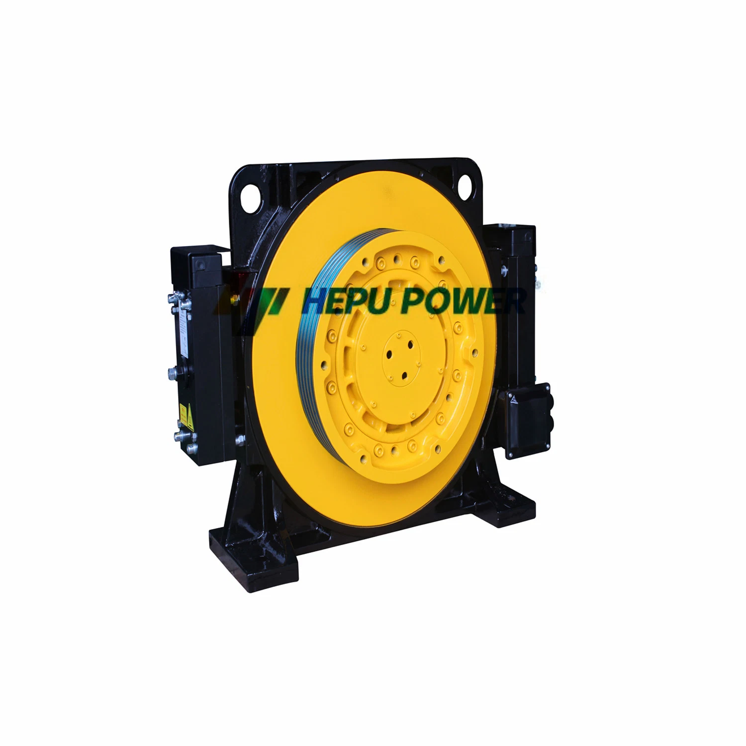 Hepu Permanent Magnet Synchronous Gearless Traction Machine Brake DC110V Elevator Parts