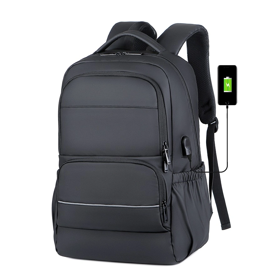 Herren Business Computer Tasche USB Port College Schultaschen Reisen Notebook-Rucksäcke
