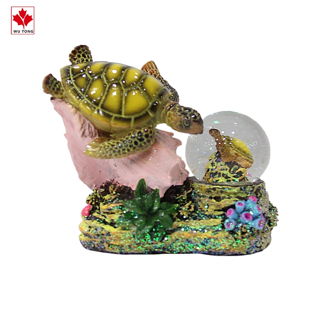 Resin Turtle Shape Water Globe