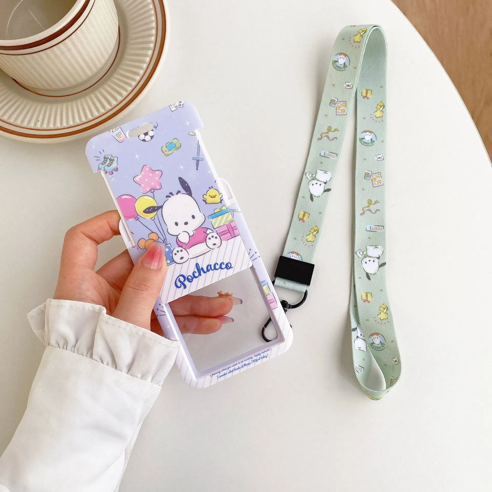 Ruunjoy Cartoon Cat Lanyard for Key Neck Strap Lanyard Card ID Badge Holder Key Chain Key Holder Hang Rope Key Rings Kids Gifts