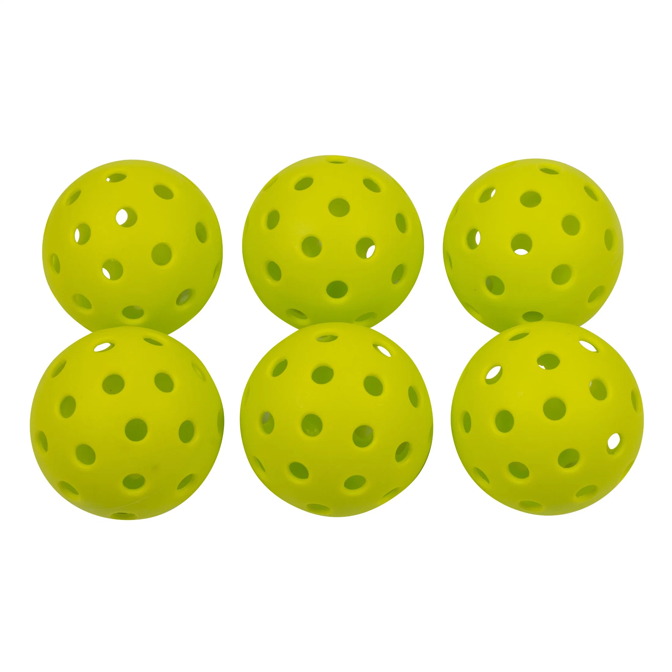 Fabricant Pickballs Pickleball Jeu de plein air en plastique avec 40 trous de la conception