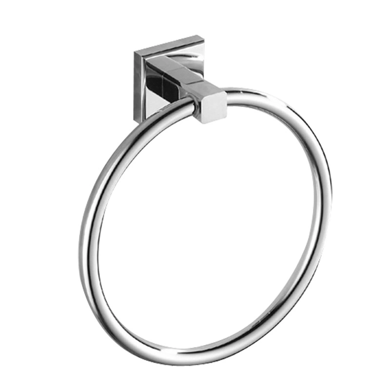 Collection 6.25-Inch Diameter Contemporary Bathroom Hand Towel Ring Chrome