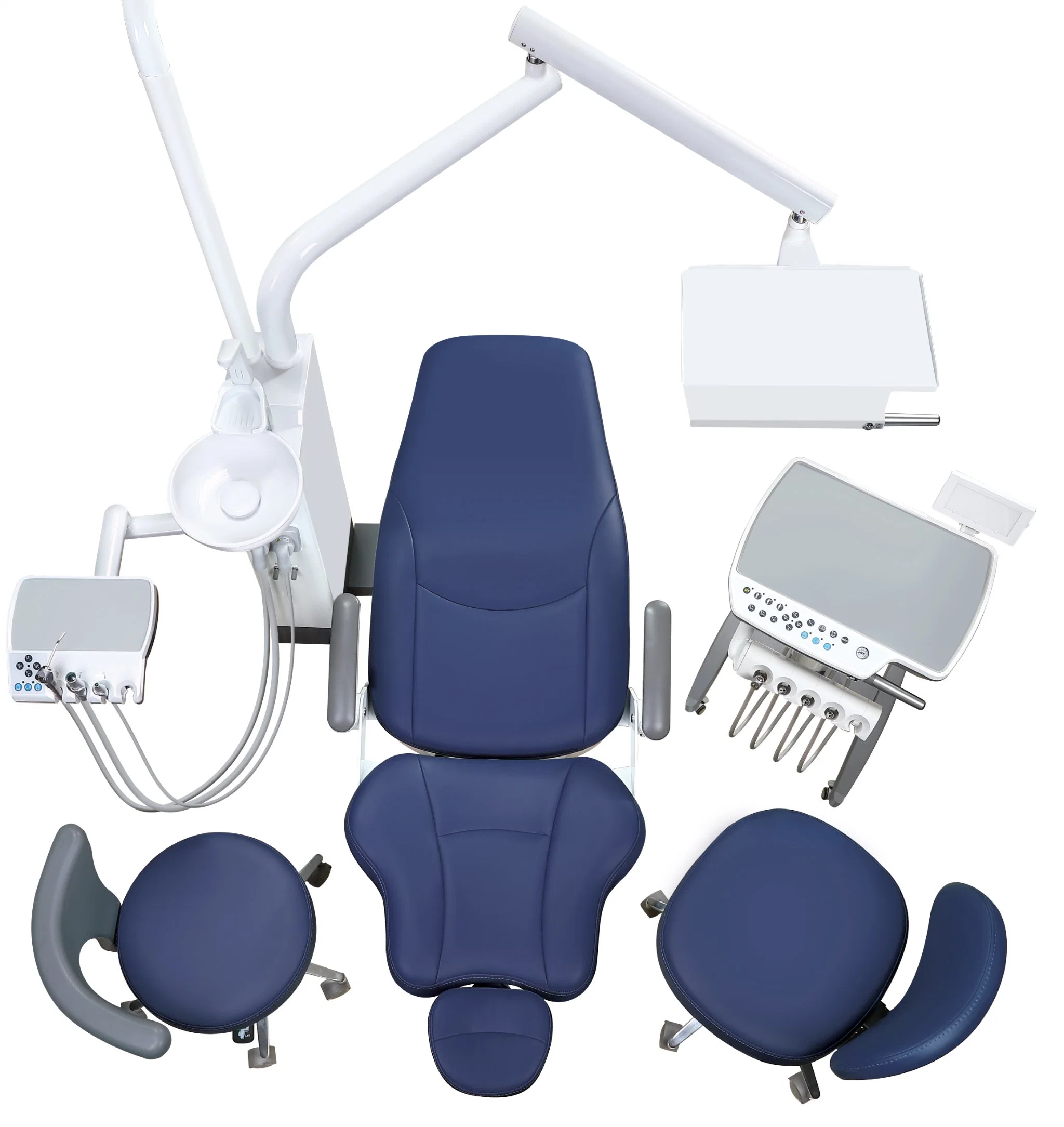 Foshan Dental Equipment Products Adjustable Sensor LED Lamp Dental Units Implant High quality/High cost performance  Luxury Dental Chair