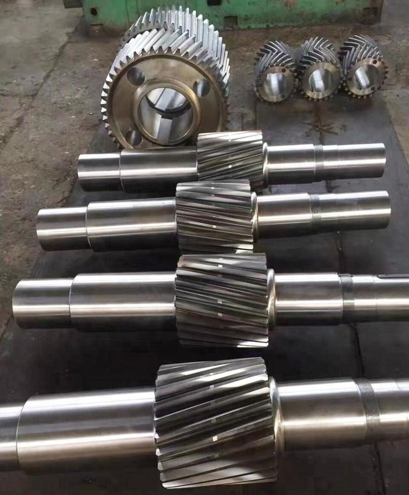 Railway Transport Gear Shaft 40crmo4 Industrial Cast Iron Forged Steel Shaft