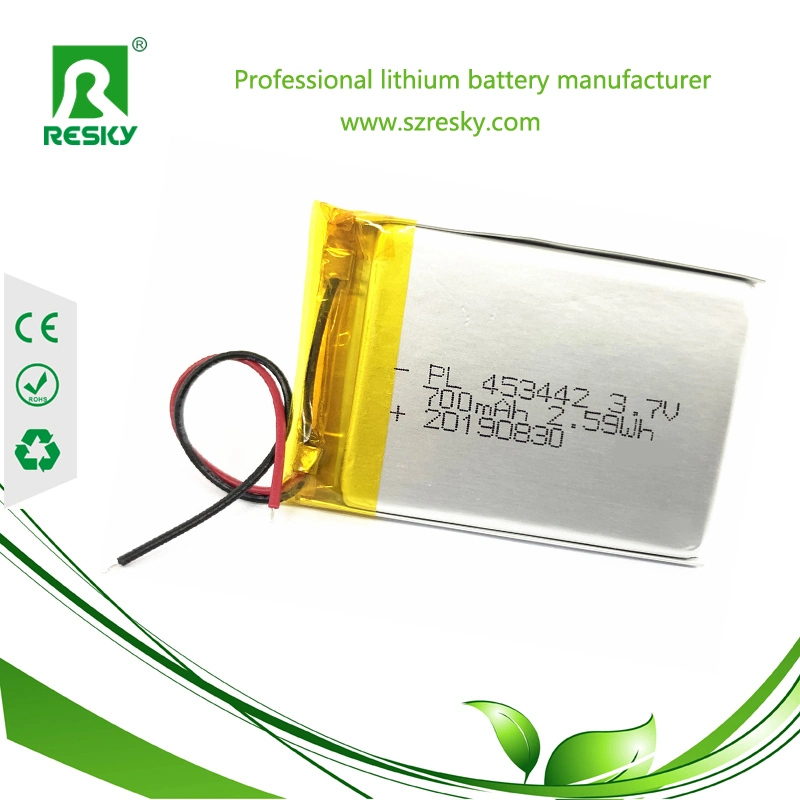 Batterie rechargeable prismatique Li-Polymer 102040 3,7 V 750 mAh