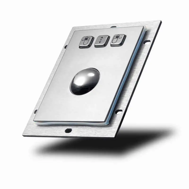 Robuste Metall-Trackball-Maus für die industrielle Frontplattenmontage mit 38mm Durchmesser Ball