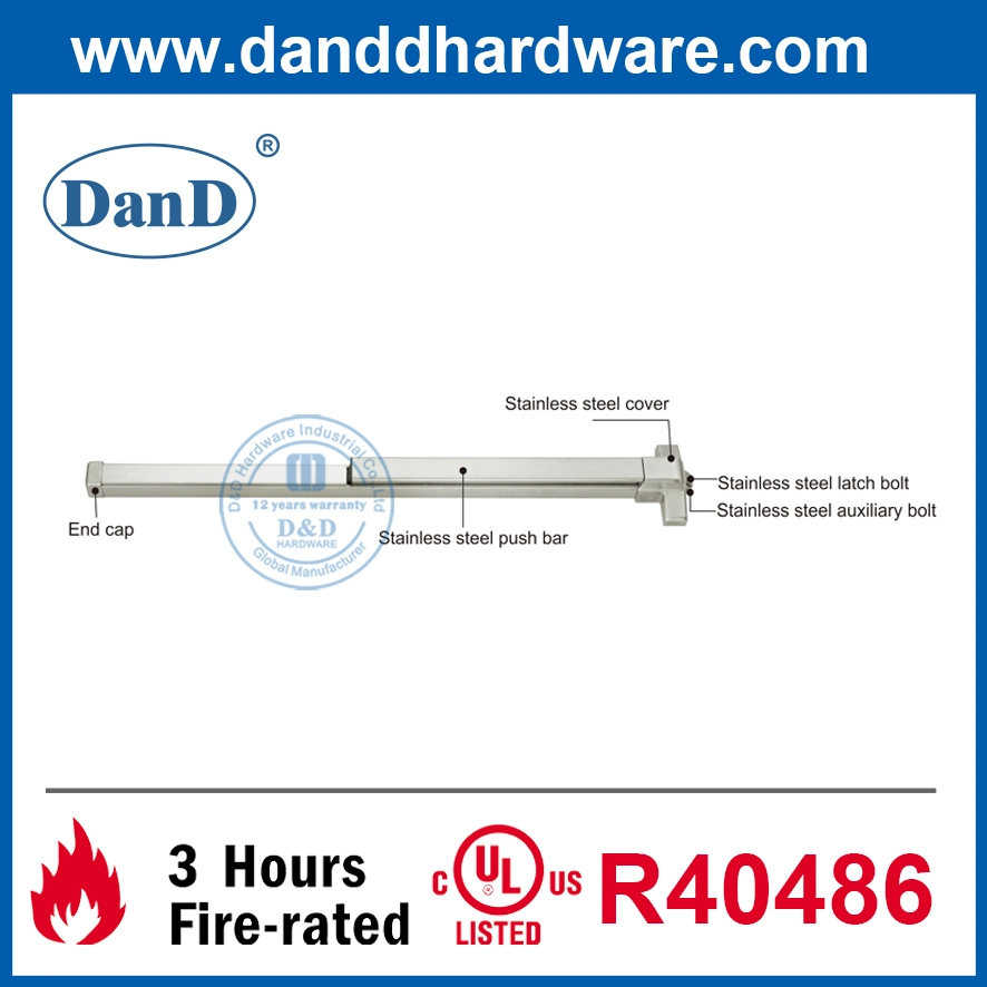 ANSI Grade 1 SUS304 Door Hardware Panic Exit Lock Device