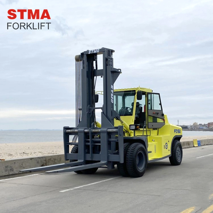 Stma Cheap Forklift Truck 13.5ton 15ton Forklift Truck Duplex Mast with Hydraulic Joystick and Air Conditioner