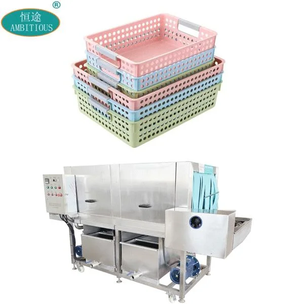 Plastic Box Fish Frozen Shrimp Bread Baking Mesh Crates Compact Small Industrial Tray Washer