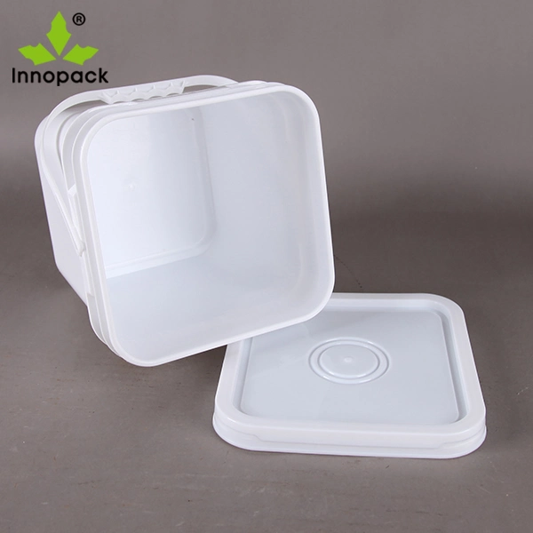 Food Grade Square Plastic Bucket with Lid and Handle Wholesale/Supplier