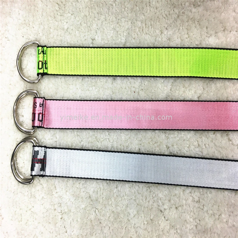 China Manufacture Double Ring Nylon Polyester Custom Fabric Belt for Lady