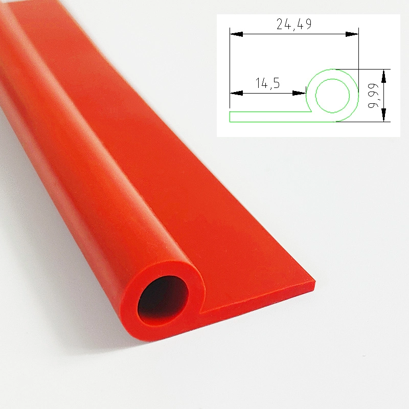 Weather Resistant 3m Self-Adhesive Flexible Silicone Door Bottom Protective Sealing Strip
