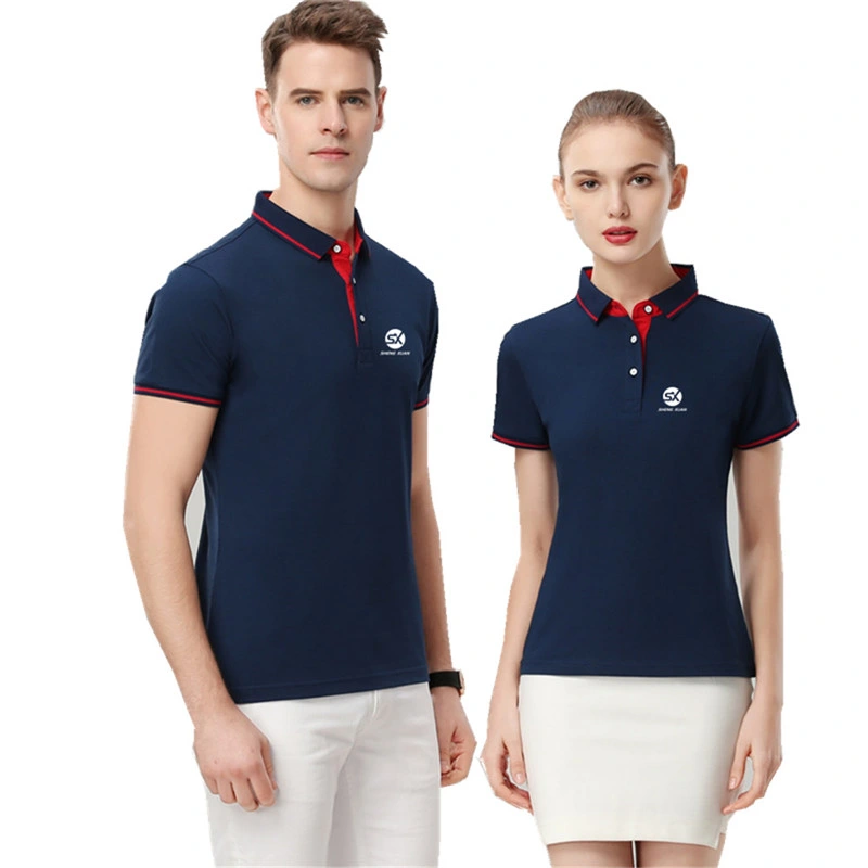 Wholesale/Supplier Price OEM Service Custom 220 Gram 100% Cotton Pique Mesh Spandex Summer Breathable Men Women Uniform Golf Printing Embroidery Logo Polo Shirt