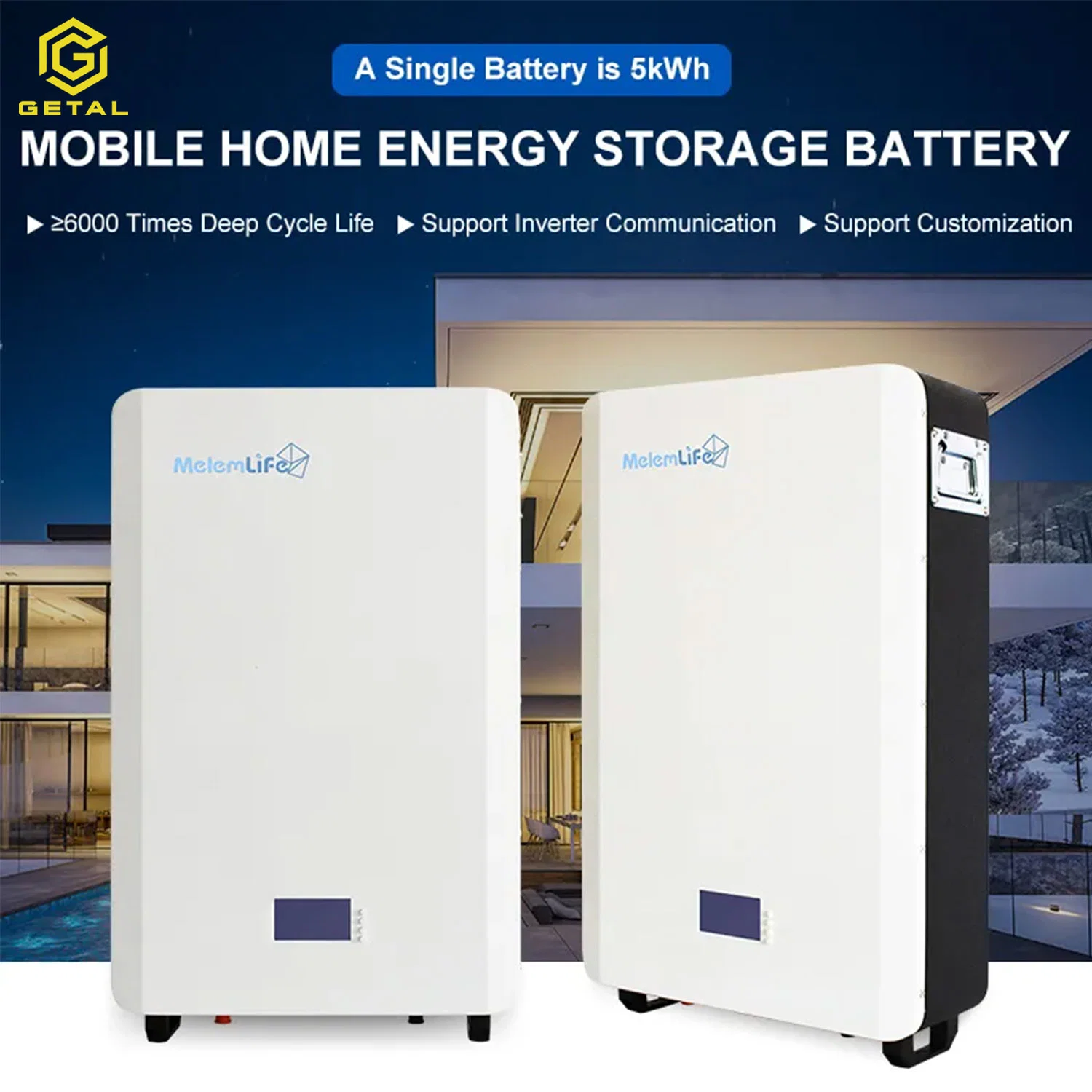 51.2V 100ah 5kwh Residential Energy Storage System Lithium Battery