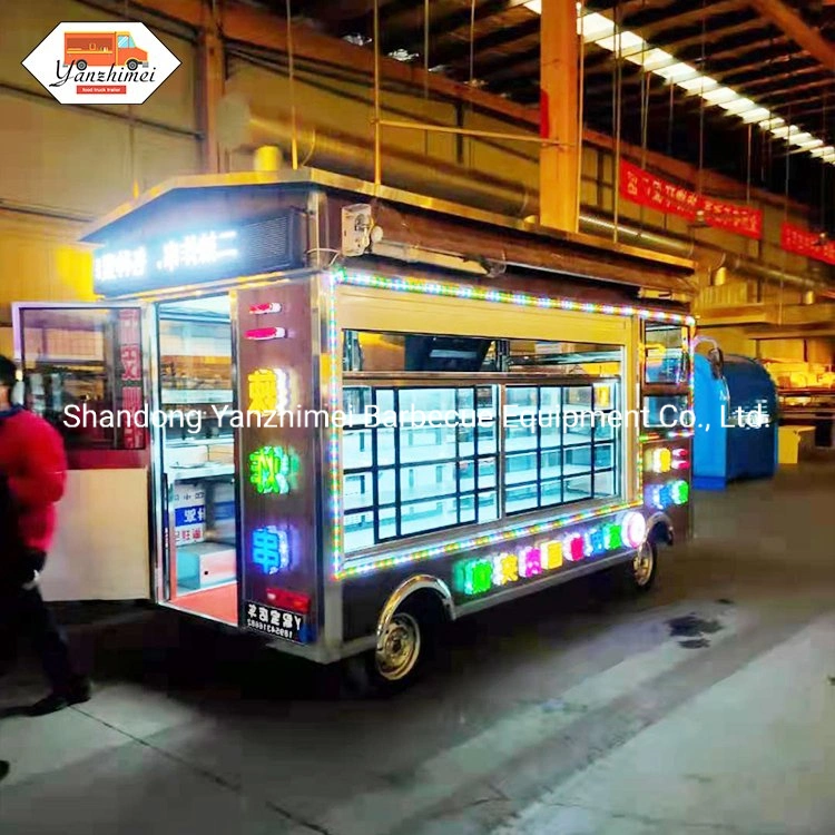 Customized Mobile Catering Trailer Vintage Food Truck Electric Bus Price