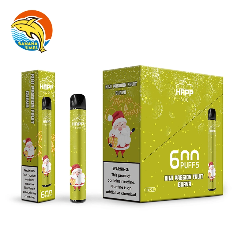 Bananatimes Fruit NIC солей бар Puff вкус Vape Stick Plus Happ600 Mini Disposable/Chargeable E Прикуриватель