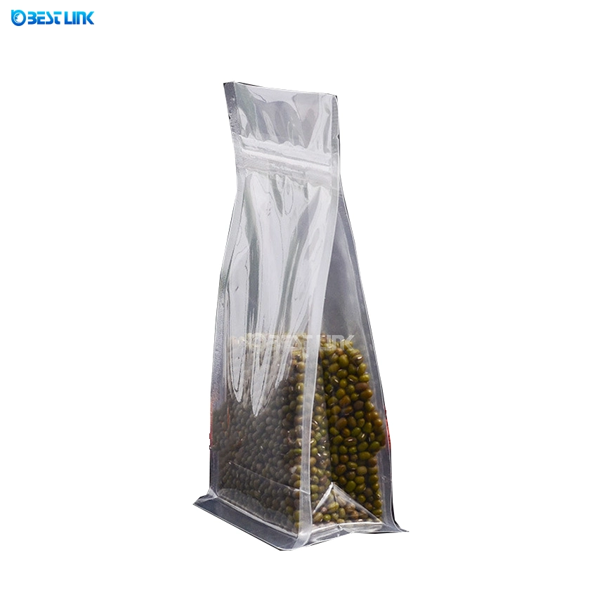 Various Color Customized Size Food Packaging Aluminum Foil Pouch Zip-Lock Stand up Poly Bag with Tear Notch & Side Window