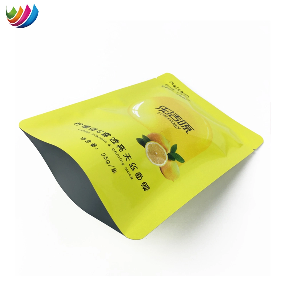 Custom Printed Heat Sealing Aluminum Foil Pouch Cosmestic Face Mask Packaging Bag