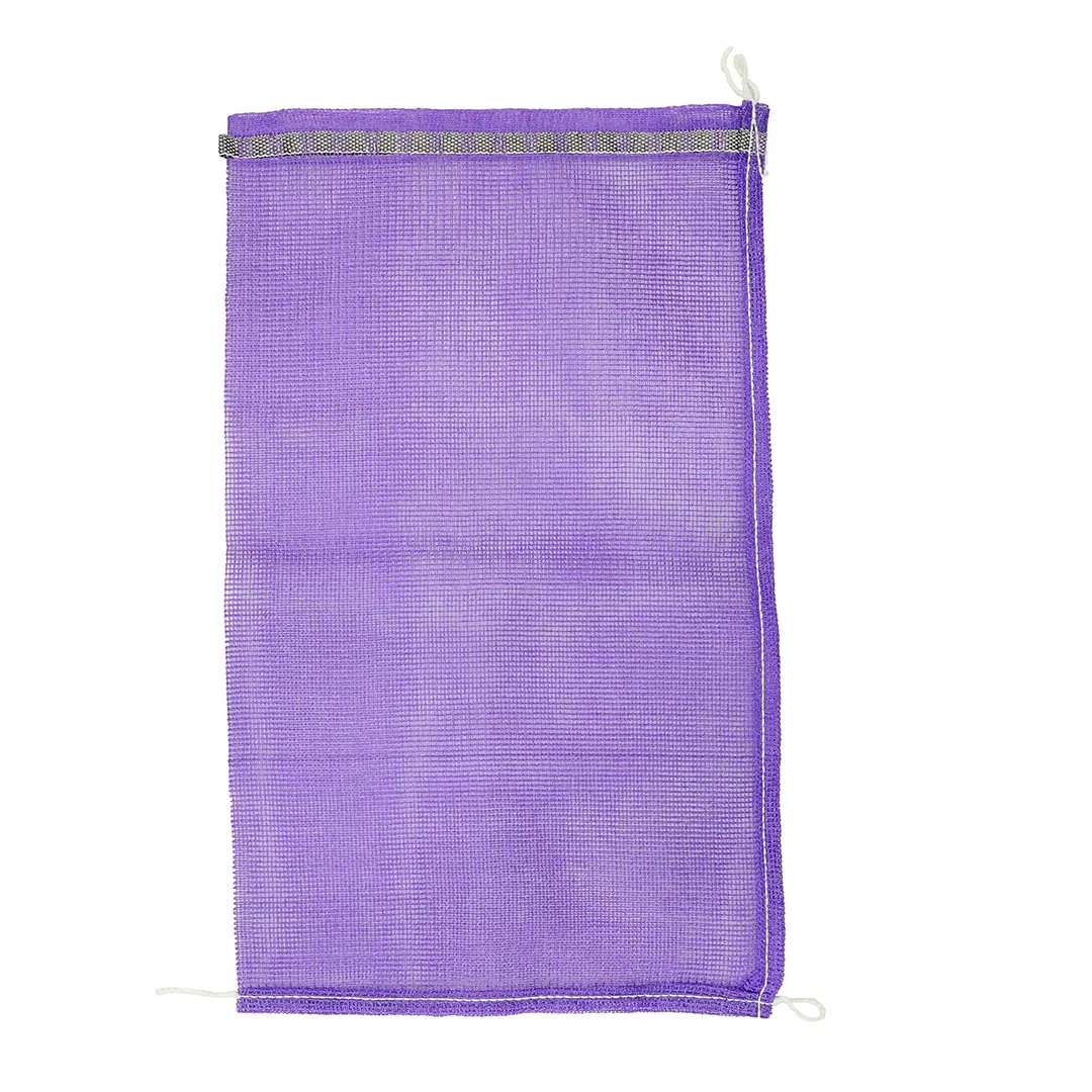 PP/PE Woven Drawstring Mesh Bags for Packing Wood Vegetables and Fruits Mesh Net Sacks