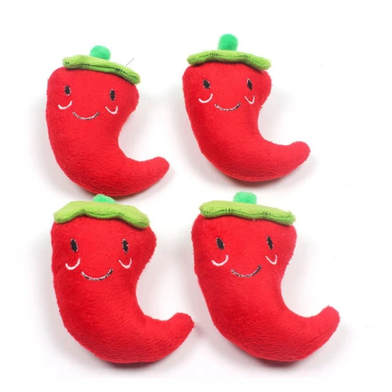 Novo presente para crianças macias e bonitosas de peluche vermelho Stuffed Pepper Boneca