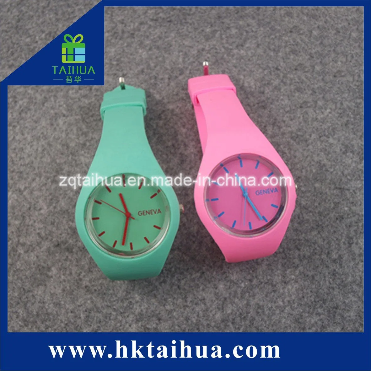 Customed Logo Hot Sales Pringting Silicone Watch Shape Bracelet