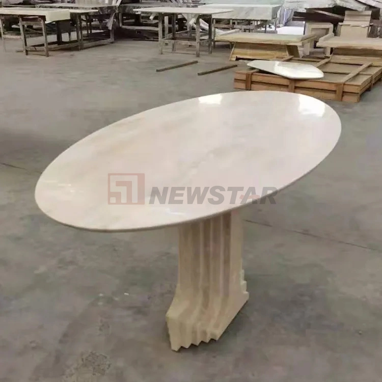 Wholesale/Supplier Nature Stone Furniture Side End Table Indoor Outdoor Limestone Travertine Marble Coffee Dining Table