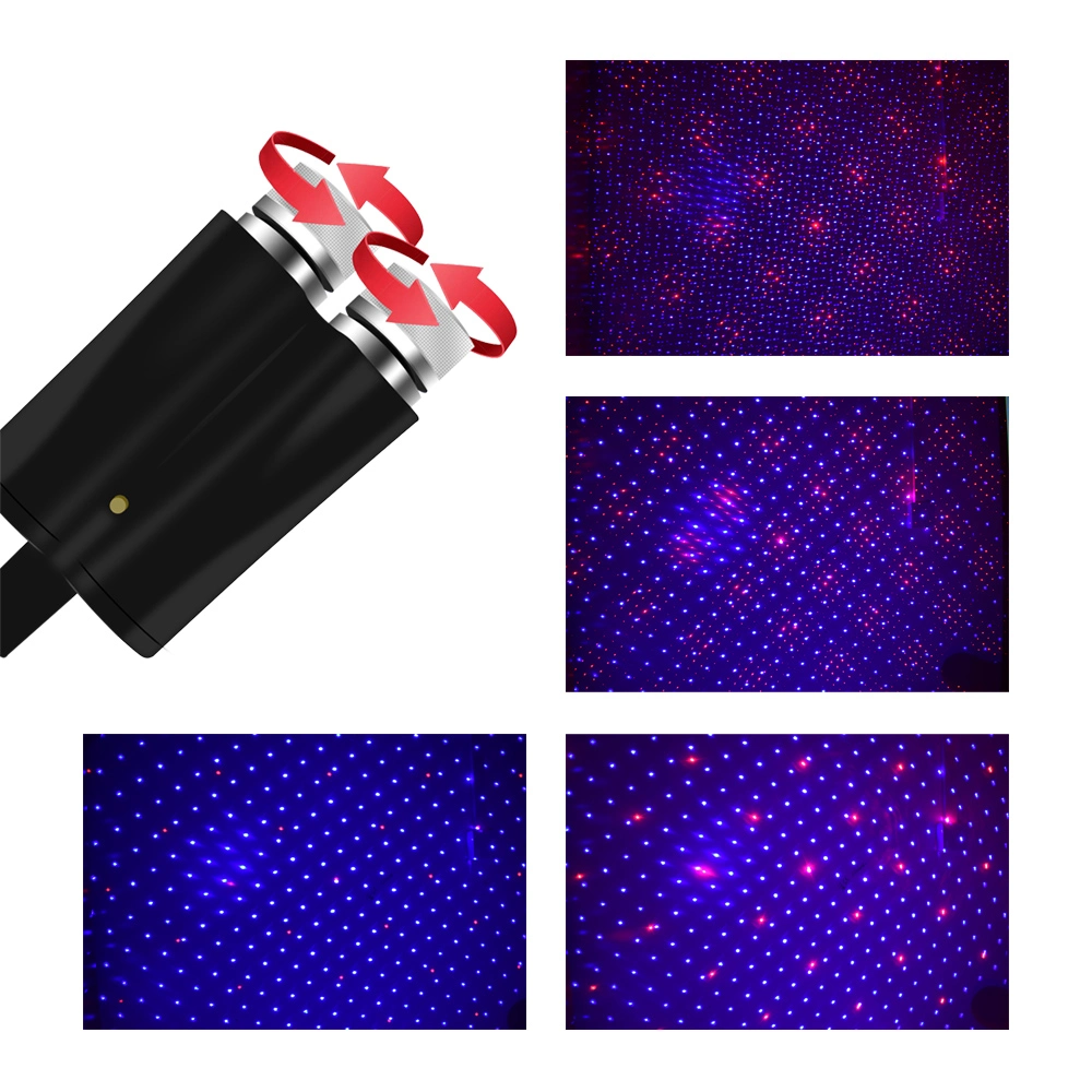 Einstellbare Galaxy Lichter USB Auto Dekoration Auto Dach Star Light Mini-LED-Autostarren im Innenraum