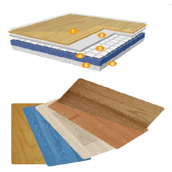 Indoor Basketball Court Flooring 4.5mm 6mm 7.0mm 8.0mmindoors Flexible Basketball Sport Court Synthetic PVC Flooring