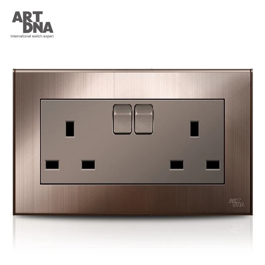 Artdna Two USB Charger with Neon 13A Twin Switched Socket