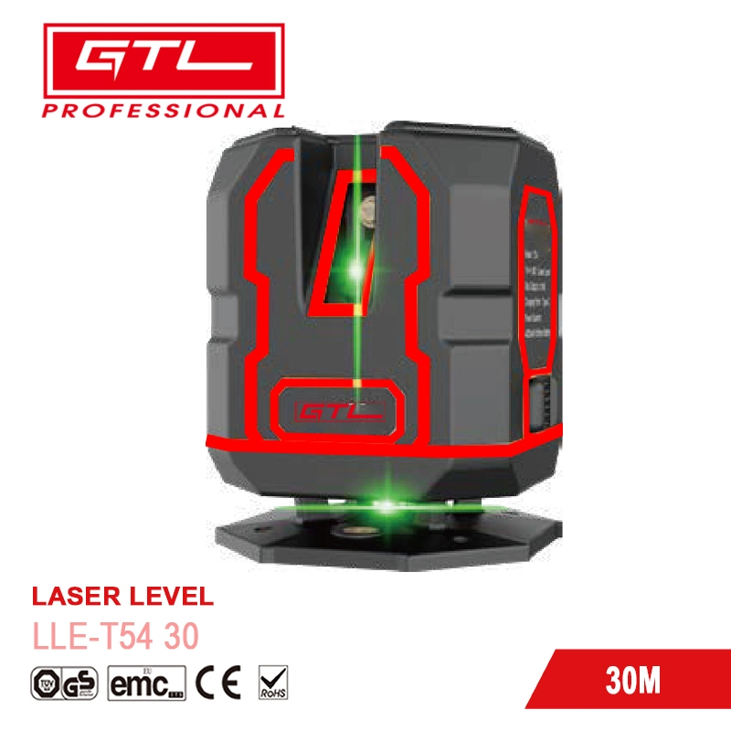 Rechargeable Laser Level with 4400mAh Lithium Battery Dual Laser Module IP54 Cross 2 (LLE-T54)