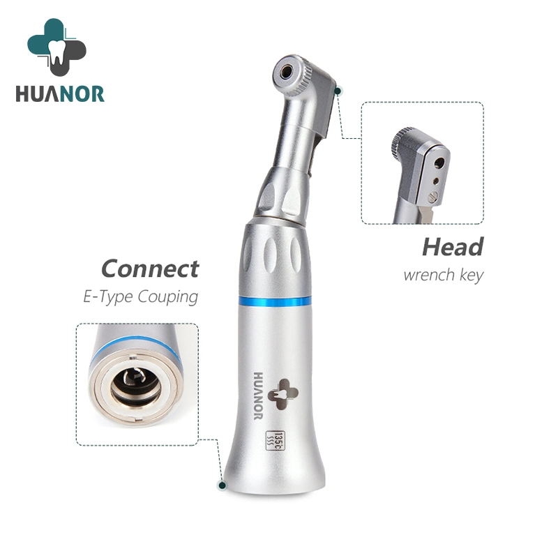 Llave dental Tipo buena calidad 1: 1 Azul E-Type Aerosol de agua externa Dental contra ángulo pieza de mano