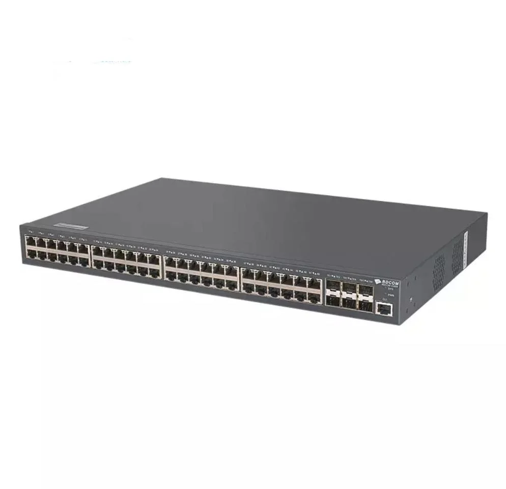 L3 48-Port Gigabit Managed Ethernet Switch 6-Port 10g Uplink, Stackable Hot-Swap Power Supply Enterprise Network Switch