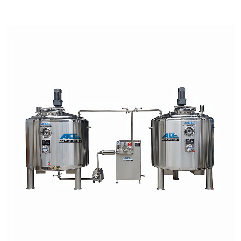 100L de leche Pasteurizer fábrica máquina litro lote pequeño depósito de pasteurización con refrigeración y homogeneizador de 100 litros Precio de Venta