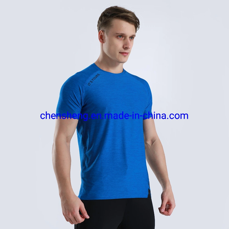 Fashion Solid Color Quick Dry Cheap Wholesale/Supplier T Shirts Mens Tshirt Sport Plain T Shirt Wear for Gym Fitness