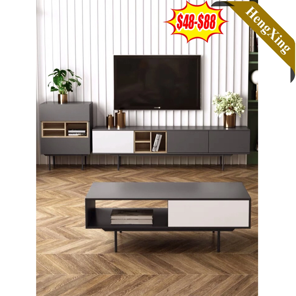 Dernière combinaison ardoise italienne meuble TV Rectangle Thé en marbre moderne de stockage Meuble TV Set de table