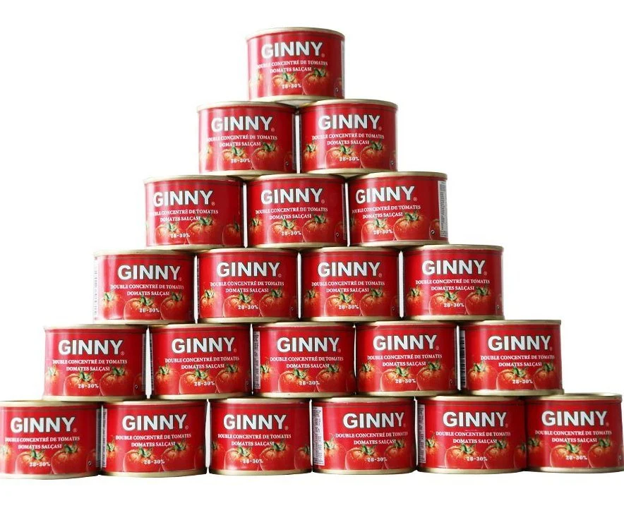 Tomato Paste China Factory Tomato Paste 70g*50tins Can Tomato Paste