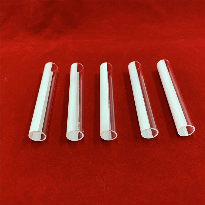 Alumina Ceramic Plated Heat Resistance Purity Customize Clear Fused Silica Tubing Transparent Quartz Glass Tube