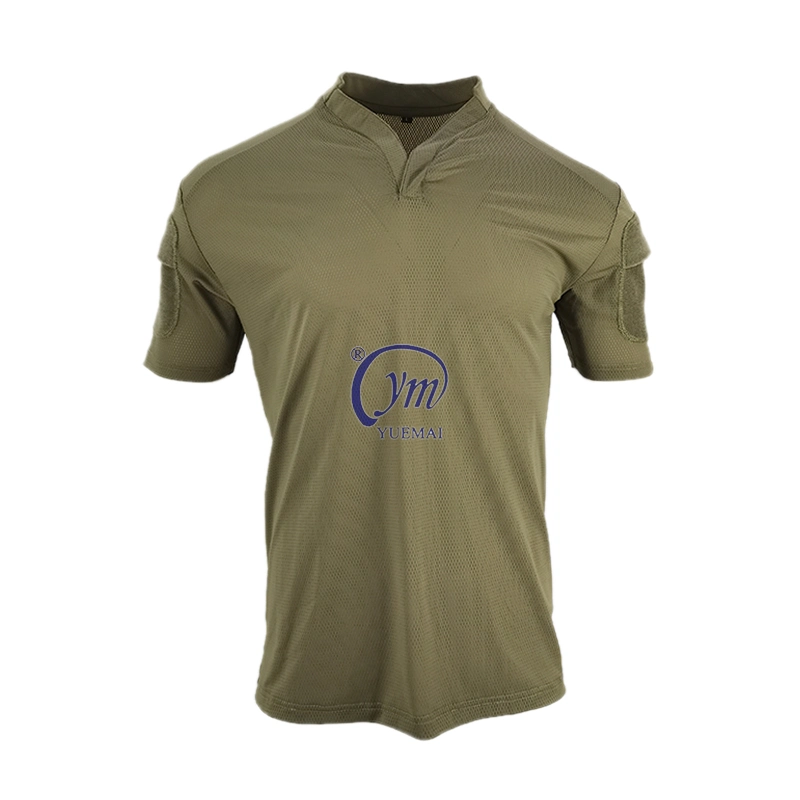 Custom Security Fitness Tactical Olive Green Camisas Masculinas Training Shirts Quick Dry T-Shirts