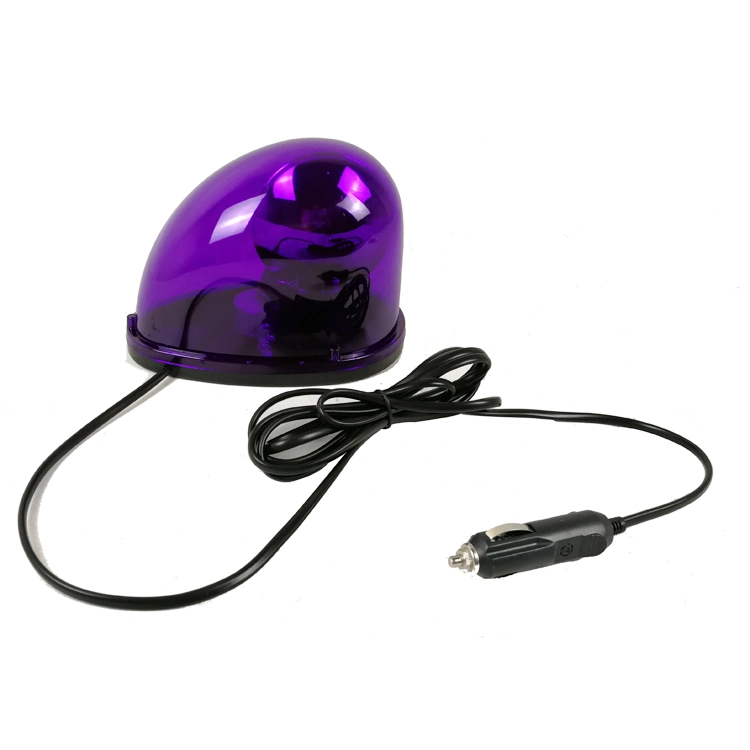 Purple Snail Flashing Light Police Emergency Beacon Rotating Halogen Lamp Warning Strobe Beacon Light Tbh-211z