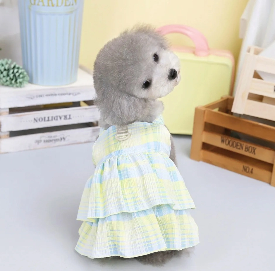 Pets Wholesale Dresses Sweet Design Party Wear Ruffle Dogs Dresses