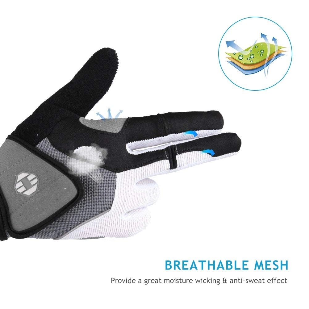 Wholesale/Supplier Elastic Lycra Knitted Breathable Mesh Multifunctional Sports Riding Cycling Gloves