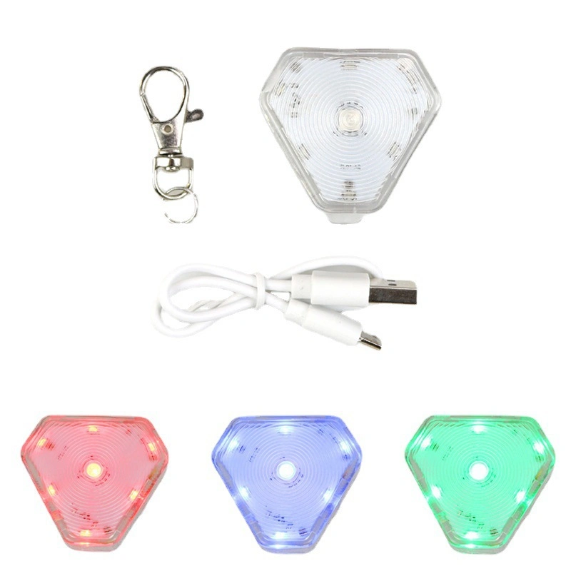 Heart-Shaped Warning LED Pet Light Long Battery Life LED Pet Light