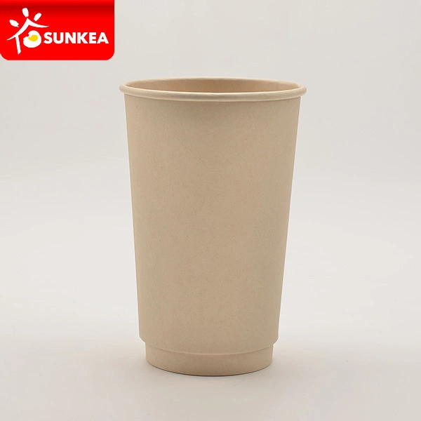 Disposable Custom Made Bamboo Coffee Paper Cups with Lids