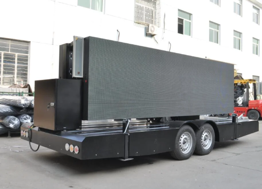 P10 /P8 Outdoor 12sqm Mobile LED Billboard Trailer Display