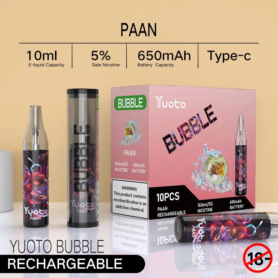 2022 USA Hot Sale Rechargeable Disposable Vape Yuoto 4000puffs 5%Nic Vape Pod Disposable E Cig Puff